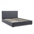 Κρεβάτι Verona Megapap υφασμάτινο με αποθηκευτικό χώρο χρώμα ανθρακί 160x200εκ.