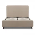 Κρεβάτι Ovelia Megapap υφασμάτινο χρώμα μπεζ 120x200εκ.