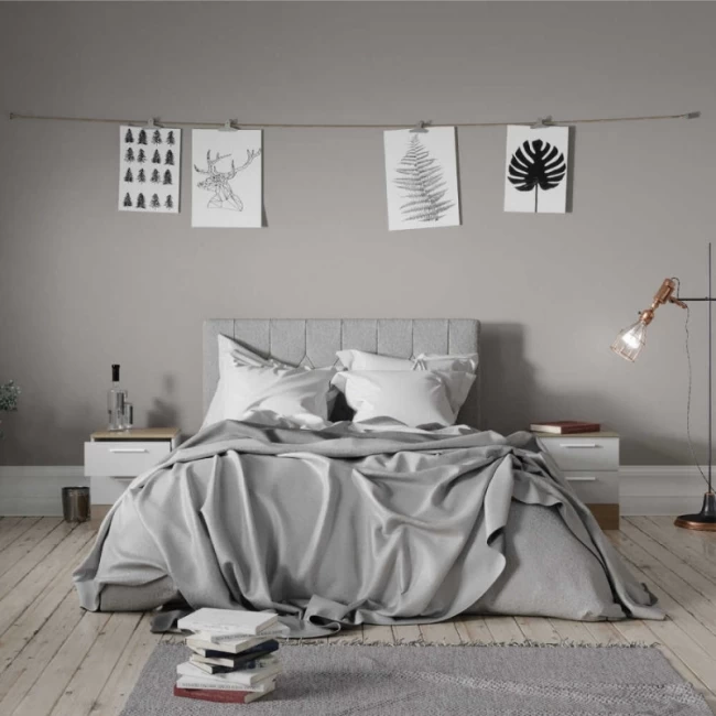 Κομοδίνo Base Megapap σε χρώμα λευκό - sonoma 45x40x52εκ. Κομοδίνo Base Megapap σε χρώμα λευκό - sonoma 45x40x52εκ.
