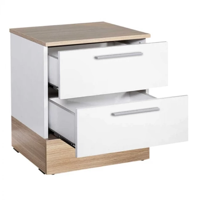 Κομοδίνo Base Megapap σε χρώμα λευκό - sonoma 45x40x52εκ. Κομοδίνo Base Megapap σε χρώμα λευκό - sonoma 45x40x52εκ.
