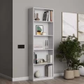 Βιβλιοθήκη μελαμίνης Max Megapap σε χρώμα λευκό 58x23x170εκ. Βιβλιοθήκη μελαμίνης Max Megapap σε χρώμα λευκό 58x23x170εκ.