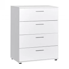 Συρταριέρα Trendline Megapap χρώμα λευκό 73x44x96εκ.