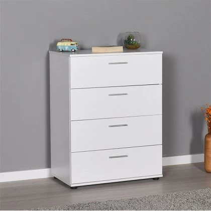 Συρταριέρα Trendline Megapap χρώμα λευκό 73x44x96εκ. Συρταριέρα Trendline Megapap χρώμα λευκό 73x44x96εκ.