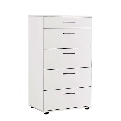 Συρταριέρα Trendline Megapap χρώμα λευκό 60x44x108εκ. Συρταριέρα Trendline Megapap χρώμα λευκό 60x44x108εκ.