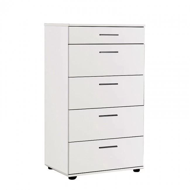 Συρταριέρα μελαμίνης Trendline Megapap με σε χρώμα λευκό 60x44x108εκ. Συρταριέρα μελαμίνης Trendline Megapap με σε χρώμα λευκό 60x44x108εκ.