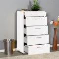 Συρταριέρα μελαμίνης Trendline Megapap με σε χρώμα λευκό 60x44x108εκ. Συρταριέρα μελαμίνης Trendline Megapap με σε χρώμα λευκό 60x44x108εκ.