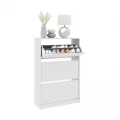 Παπουτσοθήκη μελαμίνης Flat Duo Megapap 18 ζεύγων σε χρώμα λευκό 73x26x119εκ. Παπουτσοθήκη μελαμίνης Flat Duo Megapap 18 ζεύγων σε χρώμα λευκό 73x26x119εκ.