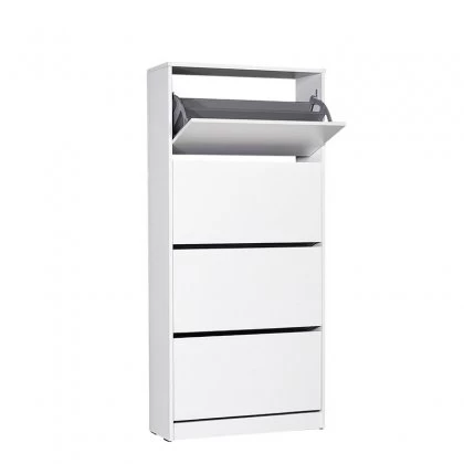 Παπουτσοθήκη Flat Duo Megapap 24 ζευγών χρώμα λευκό 73x26x157εκ. Παπουτσοθήκη Flat Duo Megapap 24 ζευγών χρώμα λευκό 73x26x157εκ.