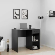 Γραφείο εργασίας Concept Megapap χρώμα ανθρακί 90x52x75εκ.