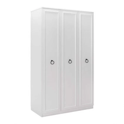 Ντουλάπα ρούχων Hampton Megapap τρίφυλλη χρώμα λευκό 103x52x185εκ. Ντουλάπα ρούχων Hampton Megapap τρίφυλλη χρώμα λευκό 103x52x185εκ.