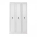 Ντουλάπα ρούχων Hampton Megapap τρίφυλλη χρώμα λευκό 103x52x185εκ.