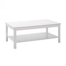 Τραπεζάκι σαλονιού Rustic Megapap χρώμα λευκό 103x60x40εκ.