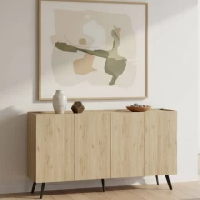 Μπουφές Luna Megapap χρώμα florida oak 180x43x100εκ.