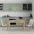 Τραπέζι Trendline Megapap επεκτεινόμενο χρώμα oak 120/150x70x75εκ.