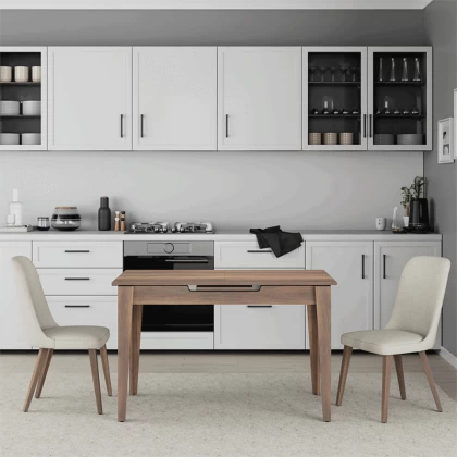 Τραπέζι Trendline Megapap επεκτεινόμενο χρώμα καρυδί 120/150x70x75εκ. Τραπέζι Trendline Megapap επεκτεινόμενο χρώμα καρυδί 120/150x70x75εκ.