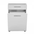 Ντουλάπι - Καλάθι απλύτων Diamond Megapap χρώμα λευκό gloss 52x38x83εκ.