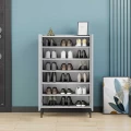 Παπουτσοθήκη - Ντουλάπι Pool Megapap χρώμα λευκό 72x34x119εκ.