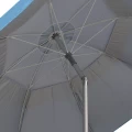 Ομπρέλα θαλάσσης αλουμινίου Malibu Megapap με UPF 50+ προστασία χρώμα γαλάζιο - ασημί Ø2m