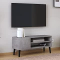 Έπιπλο τηλεόρασης Porto Megapap χρώμα γκρι ρετρό 90x32x42εκ.