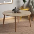 Τραπεζάκι σαλονιού Circle Megapap από μελαμίνη χρώμα oak 90x90x40εκ. Τραπεζάκι σαλονιού Circle Megapap από μελαμίνη χρώμα oak 90x90x40εκ.