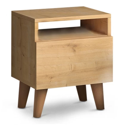 Κομοδίνο Luce Megapap χρώμα oak 40x30x47,6εκ. Κομοδίνο Luce Megapap χρώμα oak 40x30x47,6εκ.