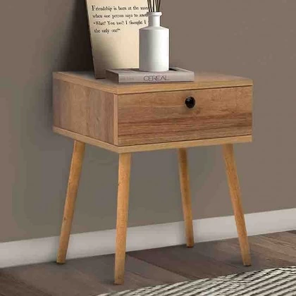 Κομοδίνο Pauline Megapap χρώμα pine oak 45x35x61εκ. Κομοδίνο Pauline Megapap χρώμα pine oak 45x35x61εκ.