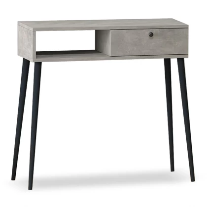 Κονσόλα Napoli Megapap χρώμα γκρι ρετρό 90x29x88εκ. Κονσόλα Napoli Megapap χρώμα γκρι ρετρό 90x29x88εκ.