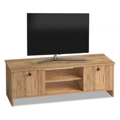 Έπιπλο τηλεόρασης Cube Megapap χρώμα pine 120x30x40εκ. Έπιπλο τηλεόρασης Cube Megapap χρώμα pine 120x30x40εκ.