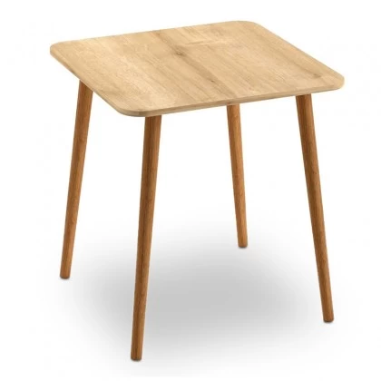 Τραπέζι Kare Megapap χρώμα oak 70x70x72εκ. Τραπέζι Kare Megapap χρώμα oak 70x70x72εκ.