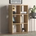 Βιβλιοθήκη Cube Megapap από μελαμίνη χρώμα oak 73,5x34x109εκ. Βιβλιοθήκη Cube Megapap από μελαμίνη χρώμα oak 73,5x34x109εκ.