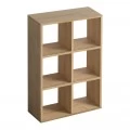 Βιβλιοθήκη Cube Megapap από μελαμίνη χρώμα oak 73,5x34x109εκ. Βιβλιοθήκη Cube Megapap από μελαμίνη χρώμα oak 73,5x34x109εκ.