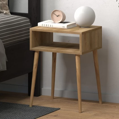Κομοδίνο Fiona Megapap χρώμα pine oak 45x30x58εκ. Κομοδίνο Fiona Megapap χρώμα pine oak 45x30x58εκ.