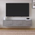 Έπιπλο τηλεόρασης επιτοίχιο Palm Megapap χρώμα γκρι ρετρό 150x32x30εκ.