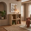 Βιβλιοθήκη Cube Megapap χρώμα sapphire oak 60x30x60εκ.