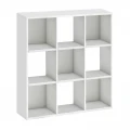 Βιβλιοθήκη Cube Megapap χρώμα λευκό 90x30x90εκ.