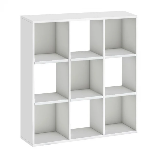 Βιβλιοθήκη Cube Megapap χρώμα λευκό 90x30x90εκ.