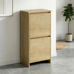 Παπουτσοθήκη Port Megapap χρώμα sapphire oak 48x31x92εκ.