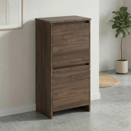 Παπουτσοθήκη Port Megapap χρώμα καρυδί 48x31x92εκ.