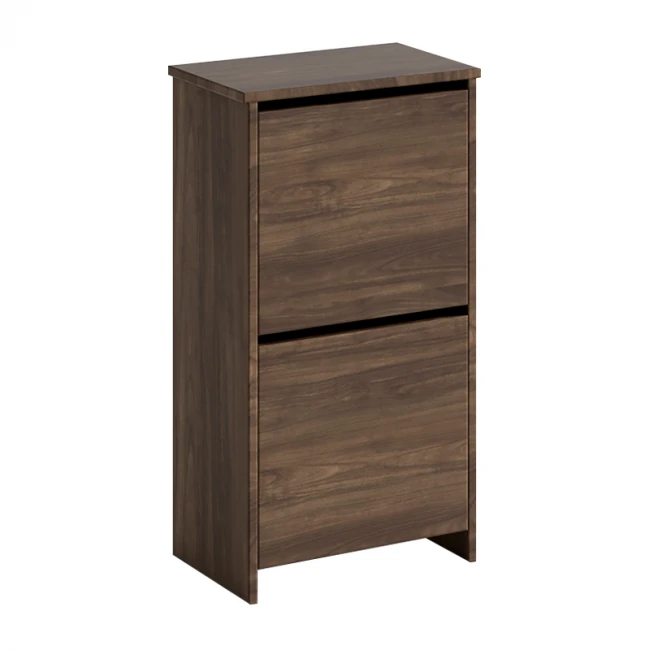 Παπουτσοθήκη Port Megapap χρώμα καρυδί 48x31x92εκ.