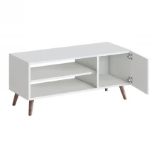 Έπιπλο τηλεόρασης Parma Megapap χρώμα λευκό 90x30x40εκ.