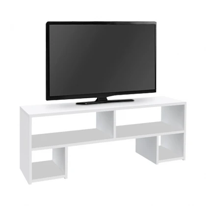 Έπιπλο τηλεόρασης Dabi Megapap χρώμα λευκό 120x30x40εκ.