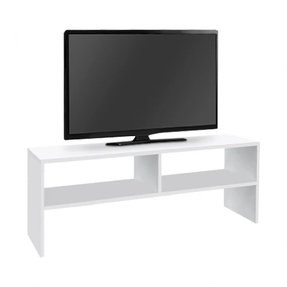 Έπιπλο τηλεόρασης Beirut Megapap χρώμα λευκό 120x30x40εκ.