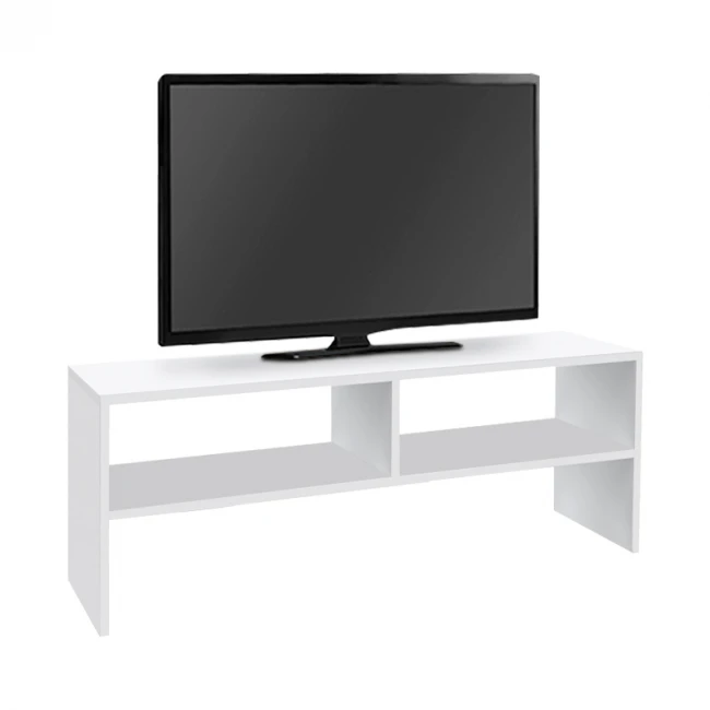 Έπιπλο τηλεόρασης Beirut Megapap χρώμα λευκό 120x30x40εκ.