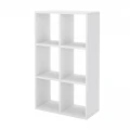 Βιβλιοθήκη Cube Megapap χρώμα λευκό 60x20x90εκ.