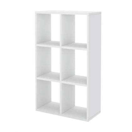 Βιβλιοθήκη Cube Megapap χρώμα λευκό 60x20x90εκ.