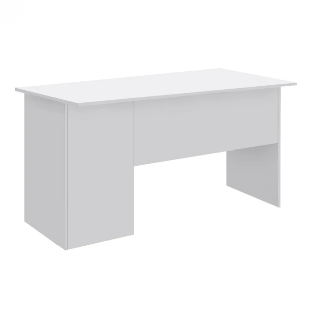 Γραφείο εργασίας με κλειδαριά Moto Megapap χρώμα λευκό 120x80x75εκ.