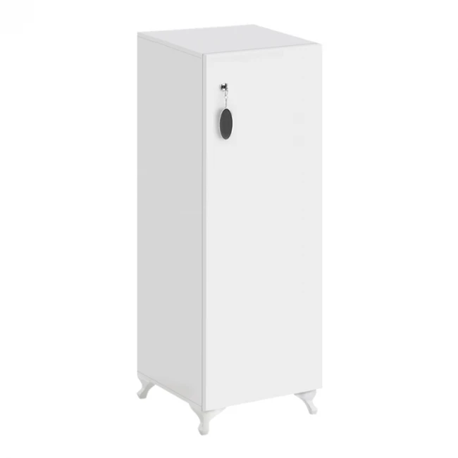 Ντουλάπι με κλειδαριά Zehra Megapap χρώμα λευκό 30x32x108εκ.