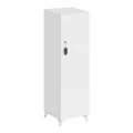 Ντουλάπι με κλειδαριά Zehra Megapap χρώμα λευκό 30x32x128εκ.