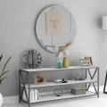 Καθρέφτης τοίχου Losta Megapap χρώμα λευκό 60x60x2,2εκ. Καθρέφτης τοίχου Losta Megapap χρώμα λευκό 60x60x2,2εκ.
