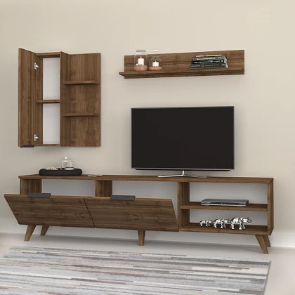 Σύνθεση τηλεόρασης Orion Megapap χρώμα καρυδί 180x35x47εκ. Σύνθεση τηλεόρασης Orion Megapap χρώμα καρυδί 180x35x47εκ.